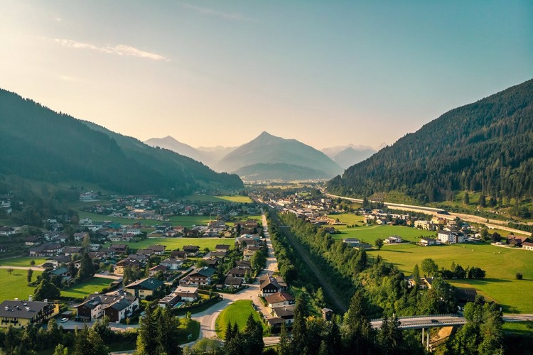Panoramablick über Eben im Pongau