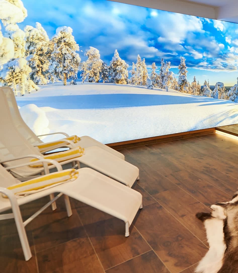 Gemütliche Liegen zum Relaxen