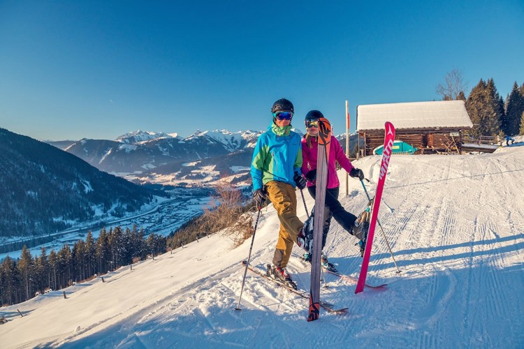 Skifahren in der Salzburger Sportwelt in Eben im Pongau - Teil von Ski amadé